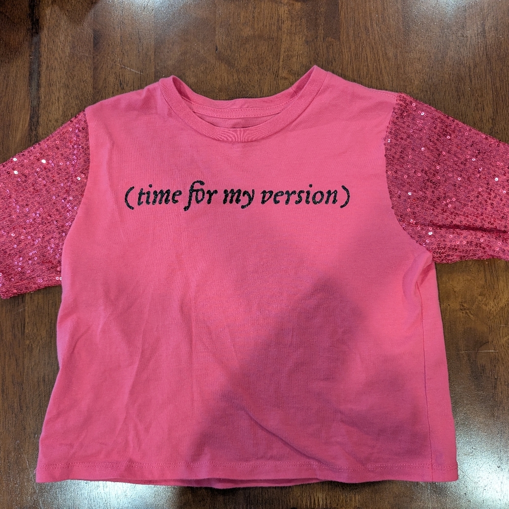 "Time For My Version" Taylor Swift inspired sequin shirt - Goodie Two Sl…